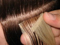 ленточное наращивание волос. технология